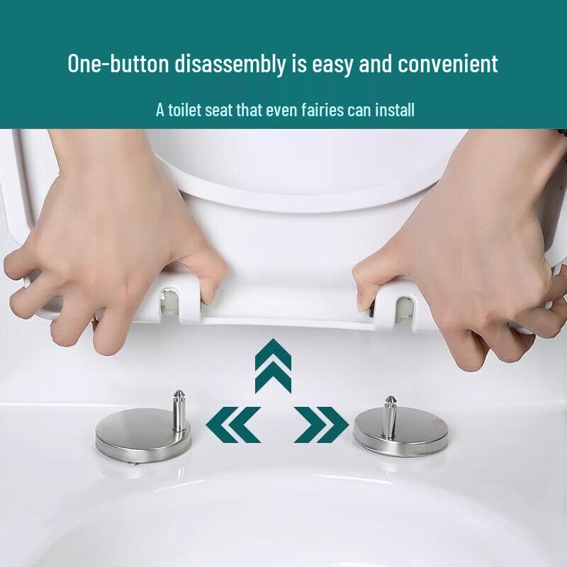 FEEGOO Soft-Close U-Shaped Toilet Seat