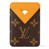 Magnetic Card Holder Safran Yellow/Brown Monogram Canvas Women Wallets M12853