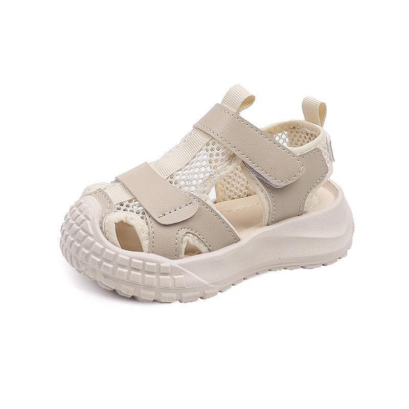 New Summer Boys' Sandals – Children's Mesh Breathable Sneakers, Girls' Soft-Sole Anti-Slip Closed-Toe Beach Shoes
