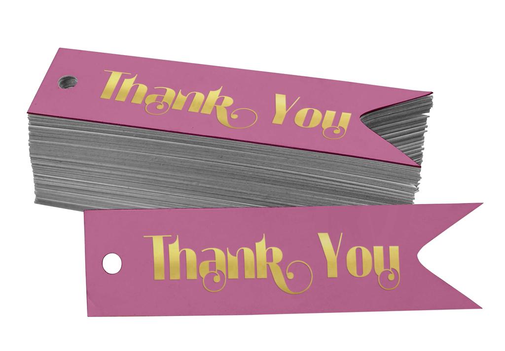 Inkdotpot Gold Foil Paper Hang Tags Thank You Bridal Shower Favor Tags 100