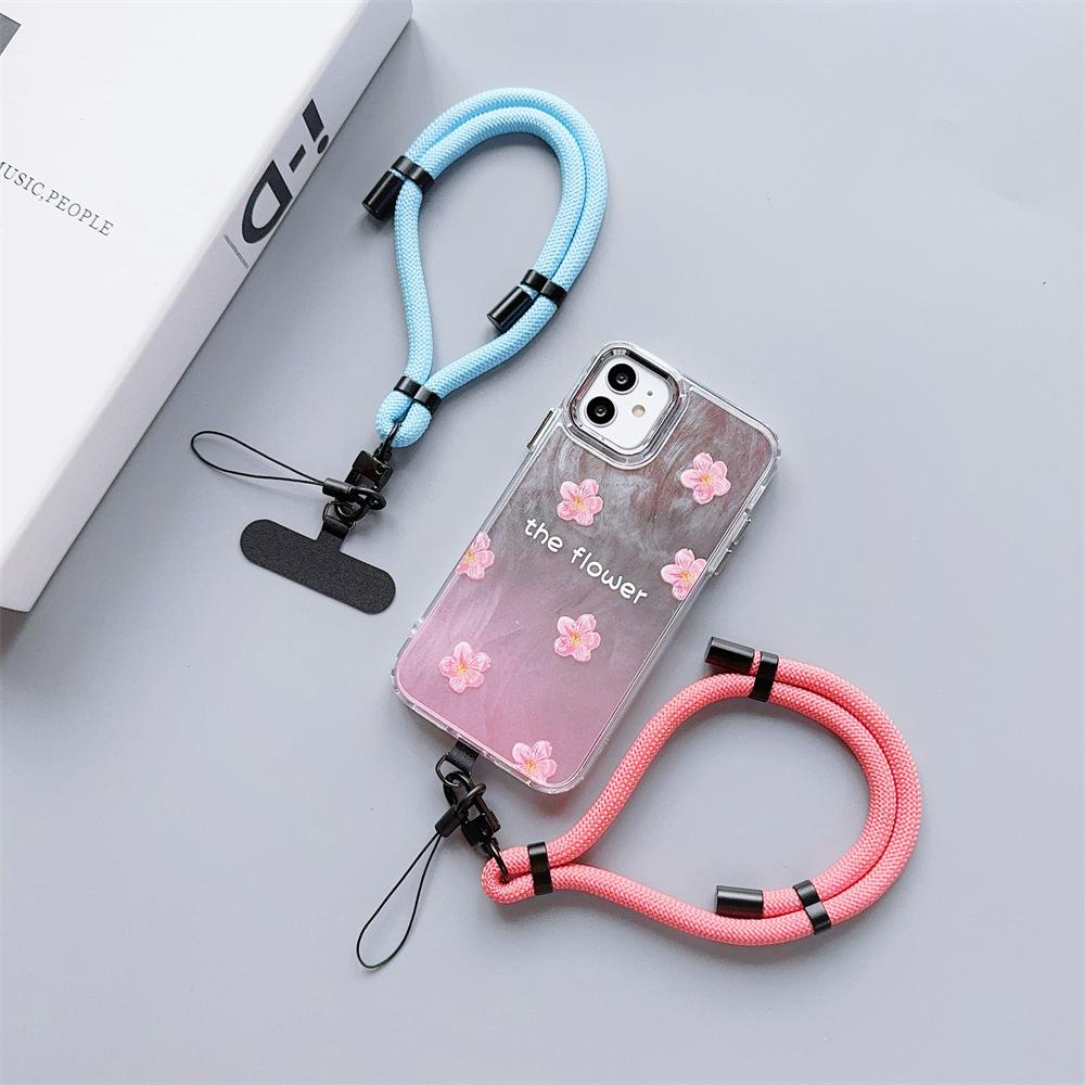 Adjustable Phone Lanyard Hanging Decoration Can Be Carried Twist Rope Anti-loss Pendant Fashion Strong Wrist Short Straps Band