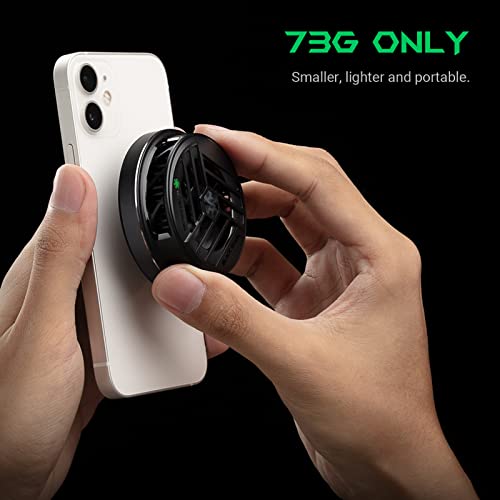 Black Shark Peltier Smartphone Cooling Fan, Magnetic, 20W High-Power Smartphone Cooling Fan, 3-Second Rapid Cooling, Quiet, App Controlled, RGB Light