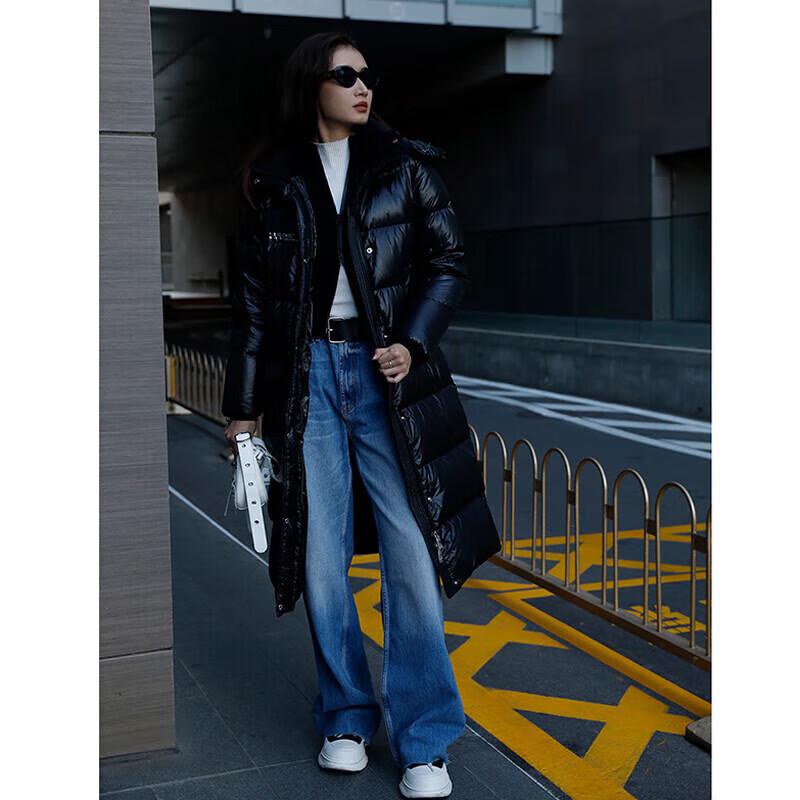 Jinyujie Women's Long Thickened Puffer Down Jacket