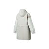 Li-Ning Hooded Loose Long Zipper Design Windbreaker Women Outerwear Moonlight-Gray Milk-White AFDT118-1
