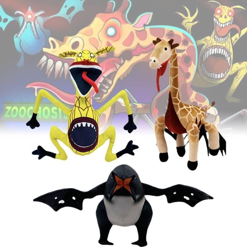 Adoráveis Bonecas de Pelúcia Zoochosis com Designs Únicos em Tecido de Pelúcia Curta Macia