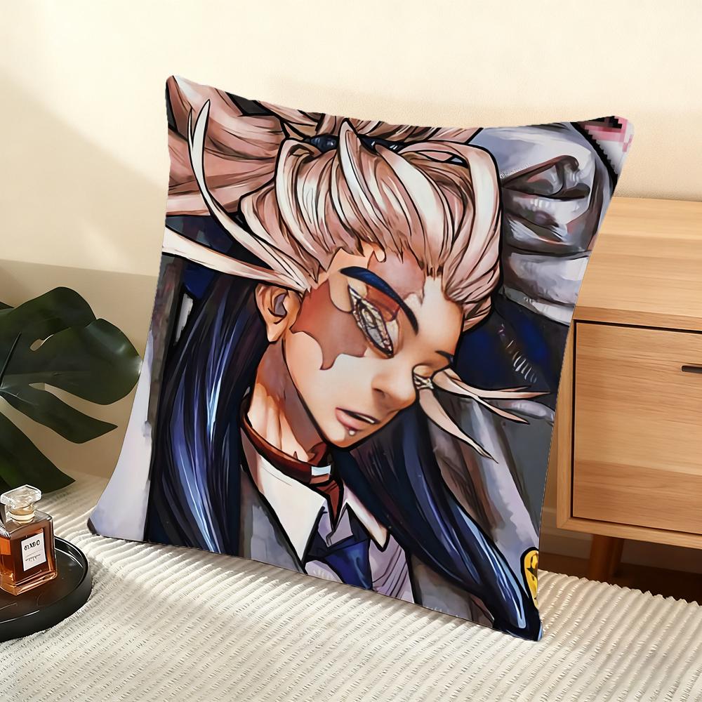 Anime G-Gachiakuta Cushion Cover Soft Short Plush Pillow Cover Smooth Cozy Texture Aesthetic Cushion Case Home Decor