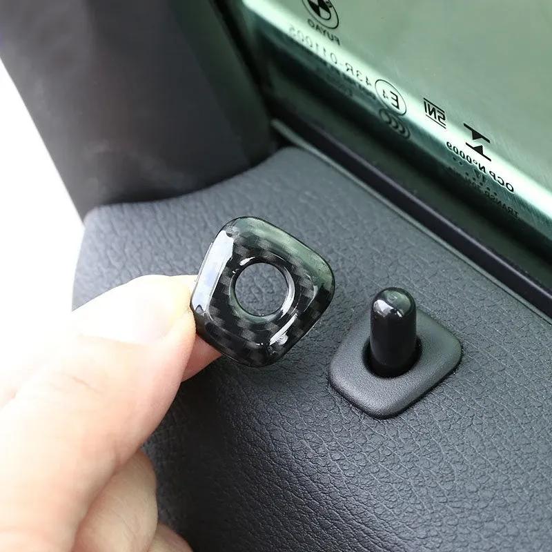 Car Accessories For BMW X1 F48 X2 F39 2016 2017 2018     ABS Door Lock Cover Case Trim Protective Stickers