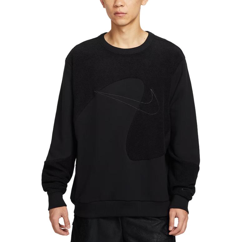 Nike Long Sleeve Crew Neck Pullover Sweatshirt Men Sweatshirt Black HV1909-010
