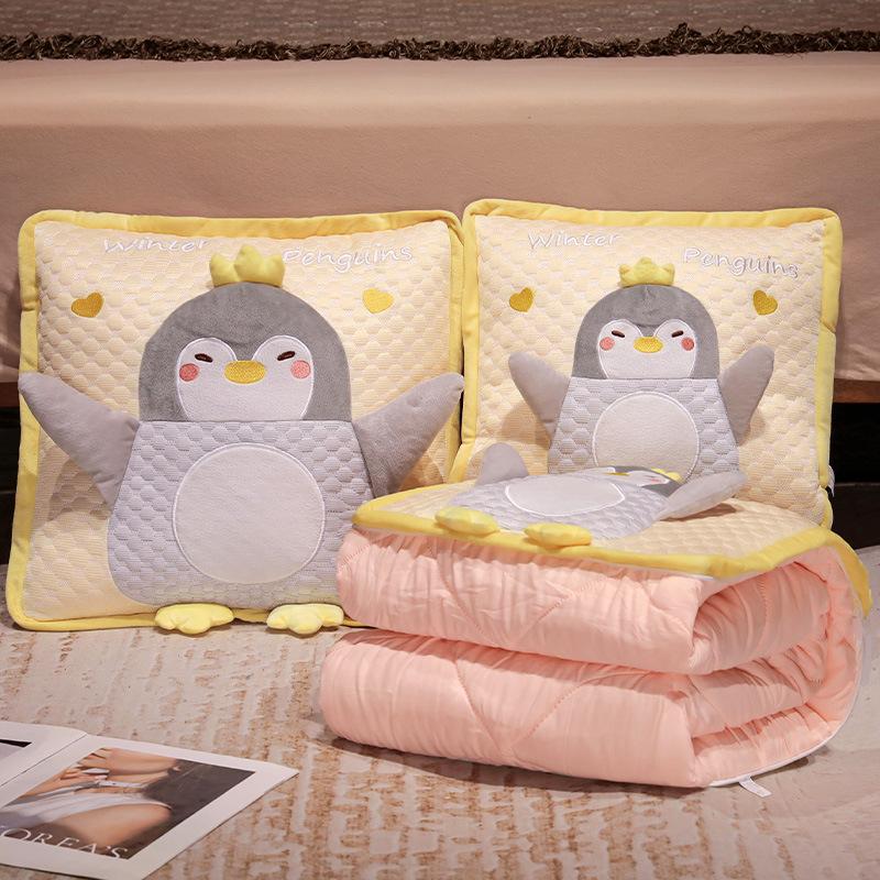 Bingdoudou Office Pillow Quilt Dual-purpose Pillow Folding Blanket Car Nap Pillow Two-in-one Sleep