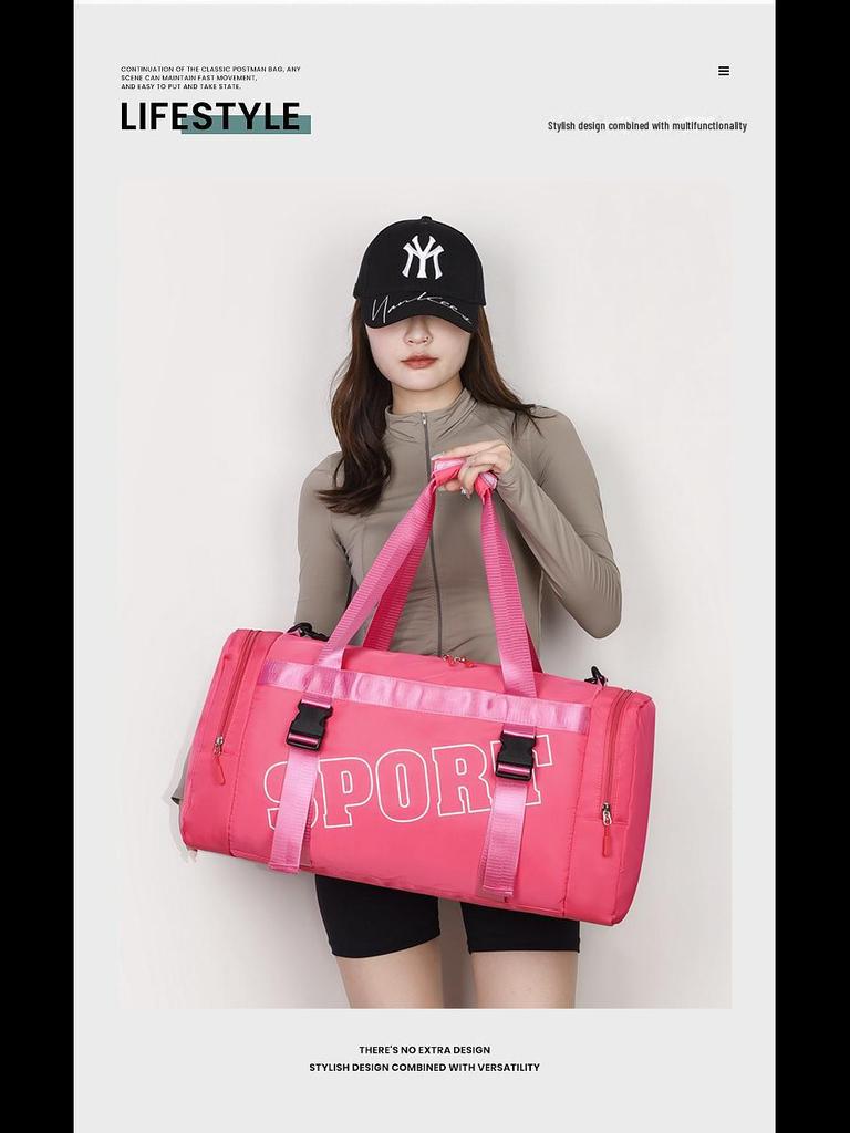 Unisex Sports Duffel: Wet/Dry Separation, Large Capacity, Ideal for Gym, Travel, and Swimming