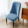 Nordic Style Univerzální Jednoduchý Moderní Zakřivený Potah na židli All-inclusive Elastický zesílený půlkruhový Potah na jídelní stůl a židli pro domácnost