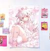 Arazzo da Parete Kawaii Galgame Girl per Decorazione Stanza del Dormitorio Sfondo Artistico in Tessuto per Decorazione Atmosfera della Stanza