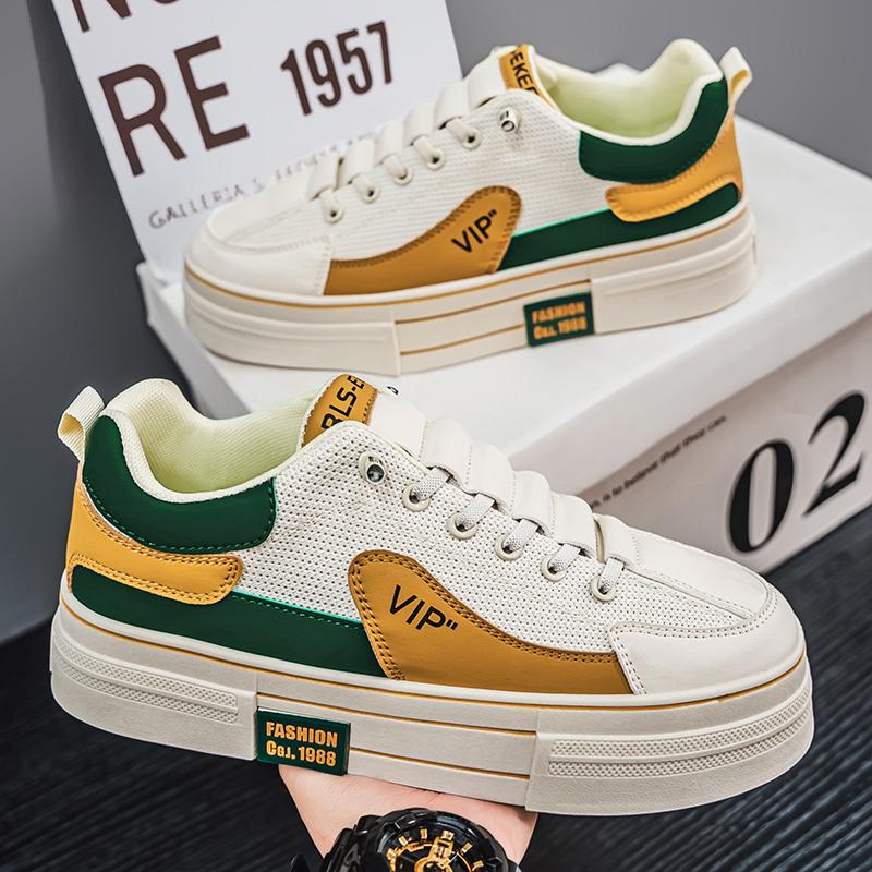 Herrenmode Casual Low Top Skateboardschuhe Jungen Bequeme Sneakers Männliche Studenten Trendy Weiche Sohle Klassisch Atmungsaktiv Fitnessstudio Rutschfest