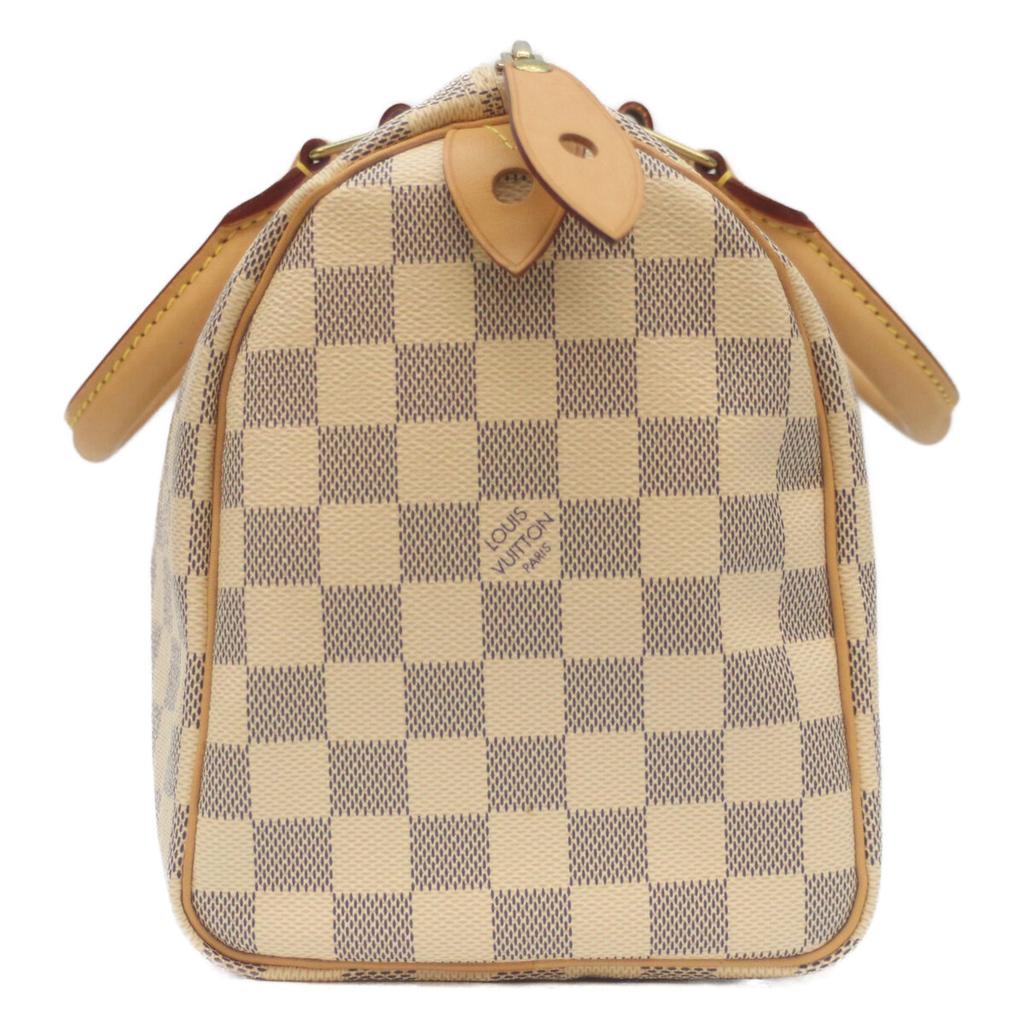 LOUIS VUITTON 2015 N41534 Damier Azur Speedy 25 Boston bag IvoryUsed