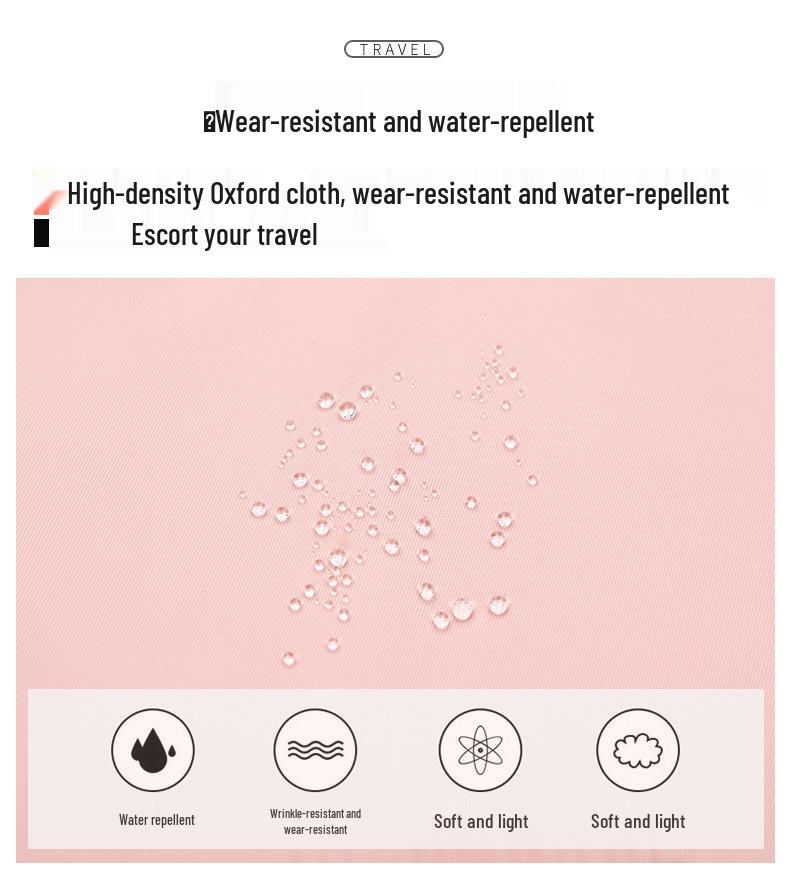 Foldable Waterproof Carry-on Travel Bag - Women's Large Capacity for Business, Fitness, and Yoga.