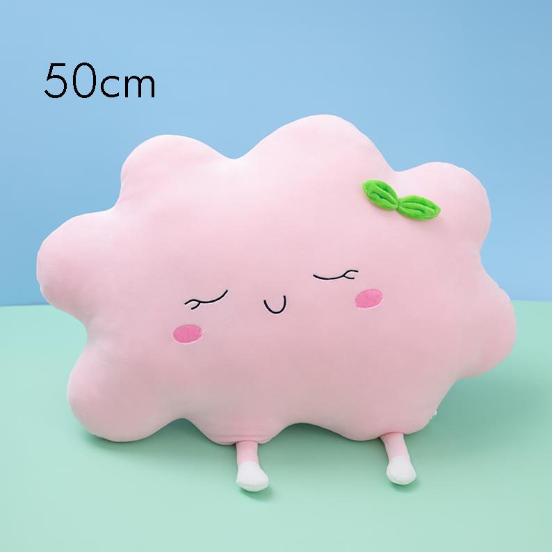 35-70Cm Schattig Zon & Wolk Pluche Kussen Gevuld Zacht Creatief Pluche Zon Wolk Speelgoed Auto Kussen Huis Decoratie Kinderen Kinderspeelgoed