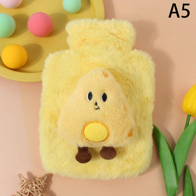 Cartoon Plush Puppy Water Bottle Water Filling Velvet Small Portable Student Hand Warmer Cute Warm Water Bag