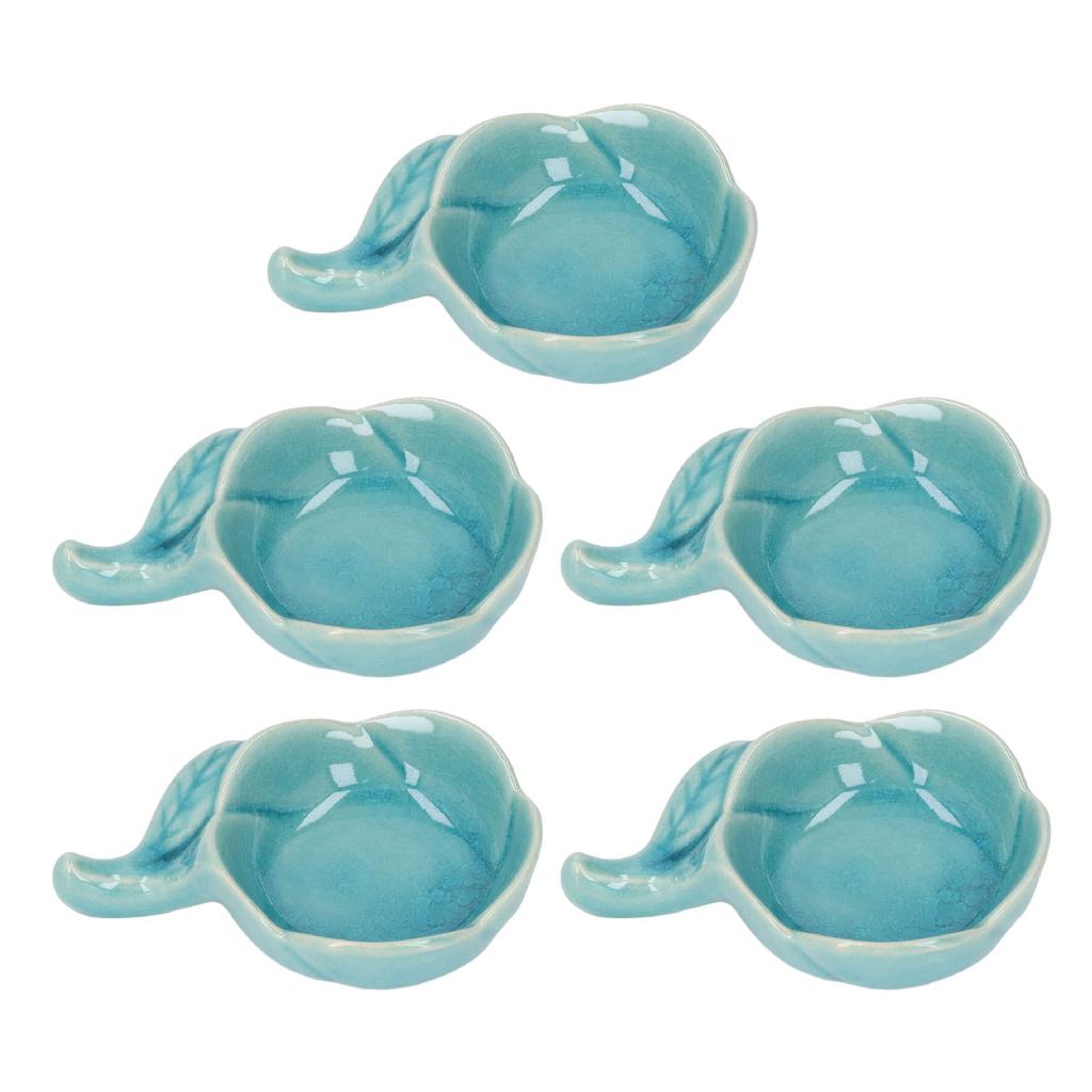 5pcs Ceramic Tealight Candle Holder Aromatherapy Burner Ceramic Dish Small and Exquisite Essential