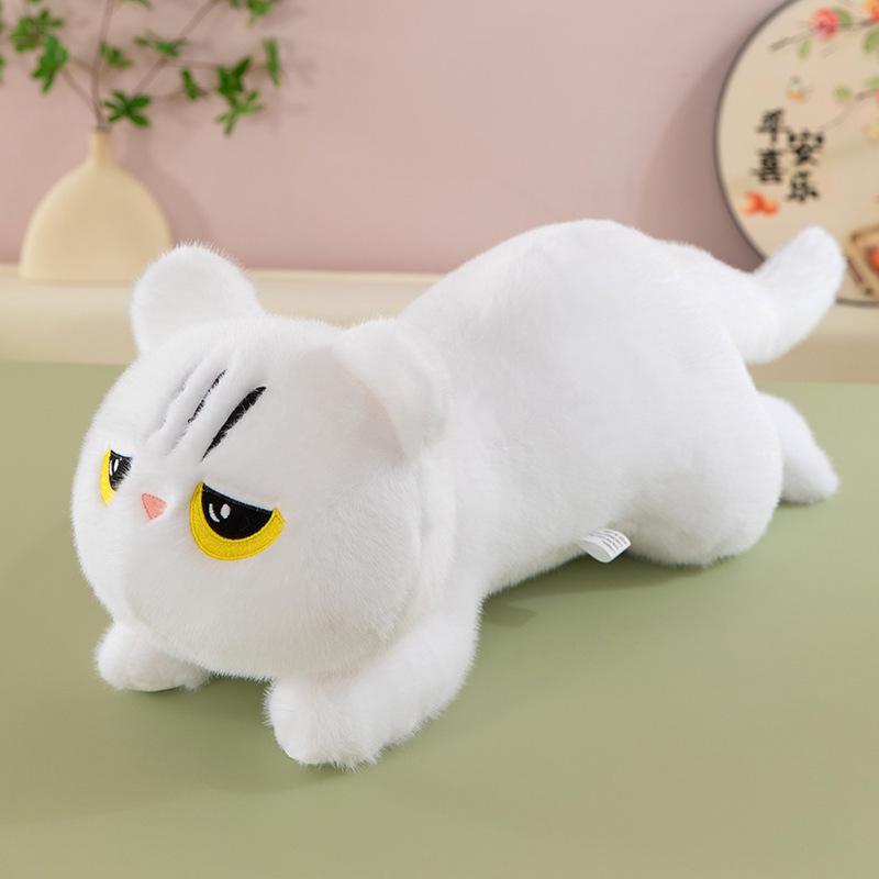 Cross-Border Long Cat Plush Pillow - Cute Cat Toy Backrest and Gift