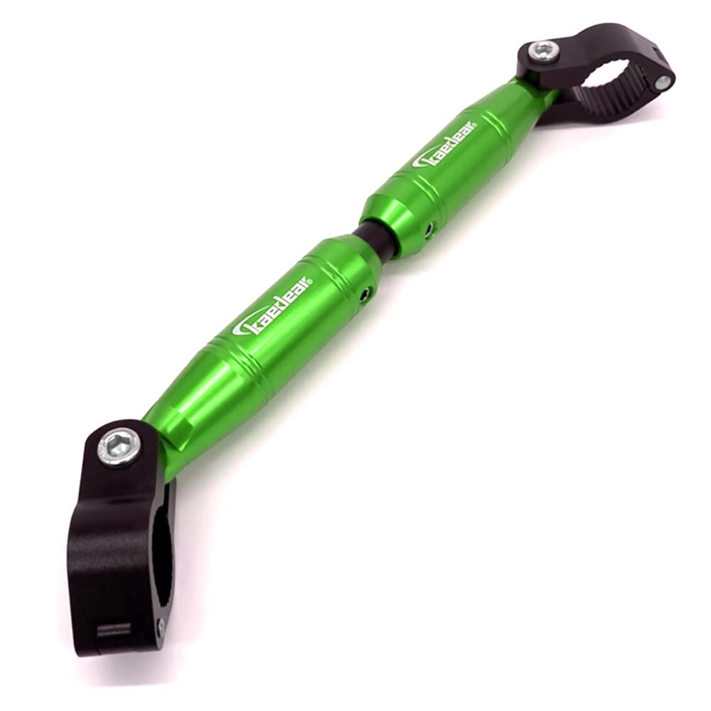 

Kaedear Регулируемая перекладина на руль для стандартного алюминиевого зажима Длина руля 22,2 мм, Крепление, 330-200 мм, KDR-HB1 (Черный/Зеленый)