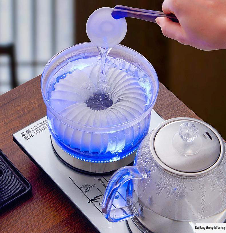 Electric Tea Brewer: Automatic Fill Kettle & Induction Stove