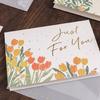 Beautiful Flower Pattern Greeting Card Innovative Money Gift Card for Collector