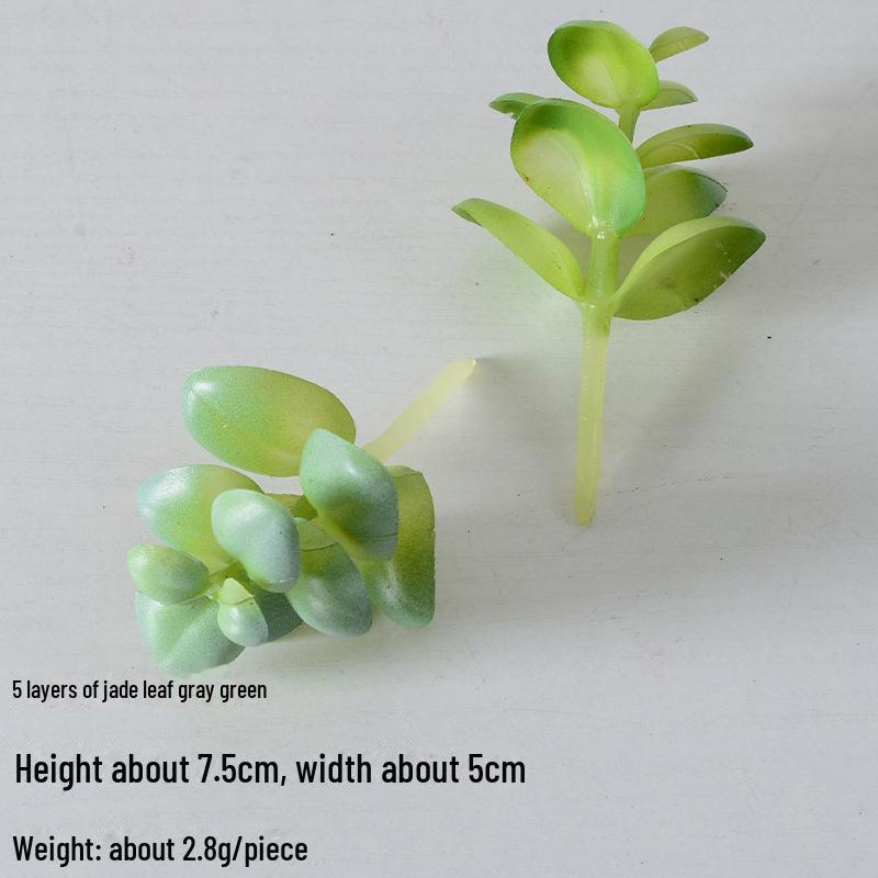 Mini Flocking Artificial Succulent Bonsai for DIY Wall Decor