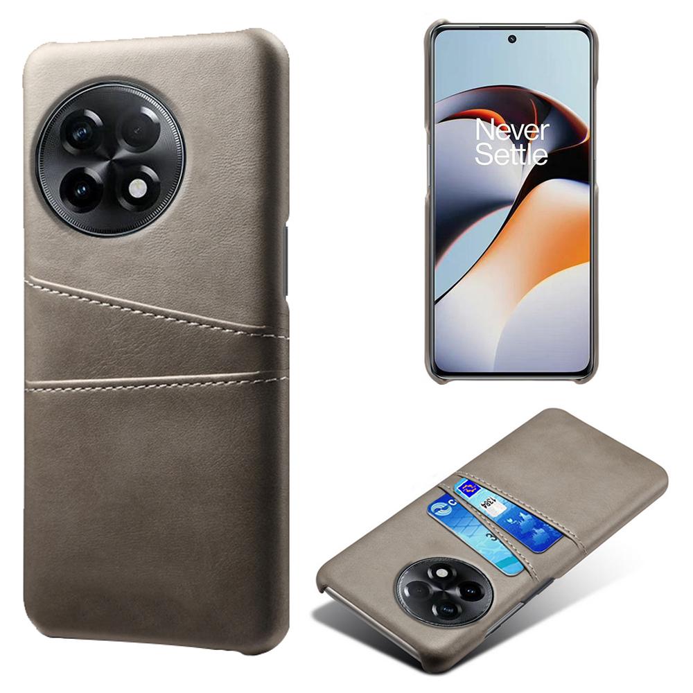 

Phone Case for OnePlus Ace 2 5G/11R 5G,PC+PU Leather Phone Cover Shell with 2 Card Slots Grey