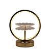 Chinese Style Table Lamp Bedroom Bedside Lamp Simple High-end Ornaments Creative Peony Small Night Light LED Decorative Built-in