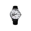 Seria Presage Inspirată de Grădinile Zen Japoneze Ceas Mecanic cu Curea din Piele Ceasuri Bărbați Argintiu SSA379J1