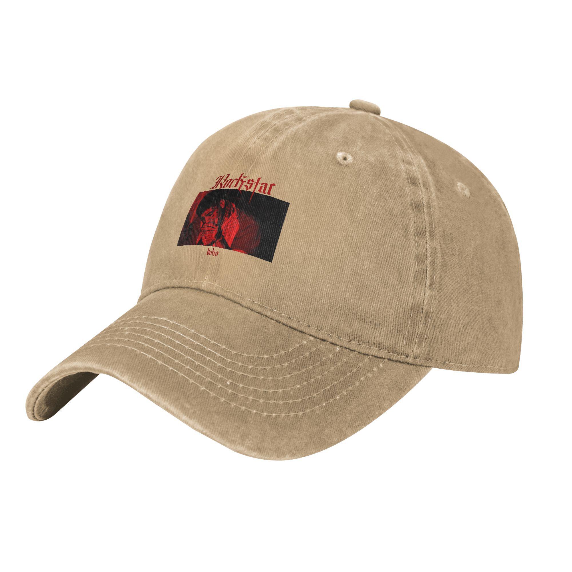 

Retro Duki Rapper Baseball Caps Unisex Distressed Denim Sun Cap Outdoor Workouts Adjustable Caps Hat