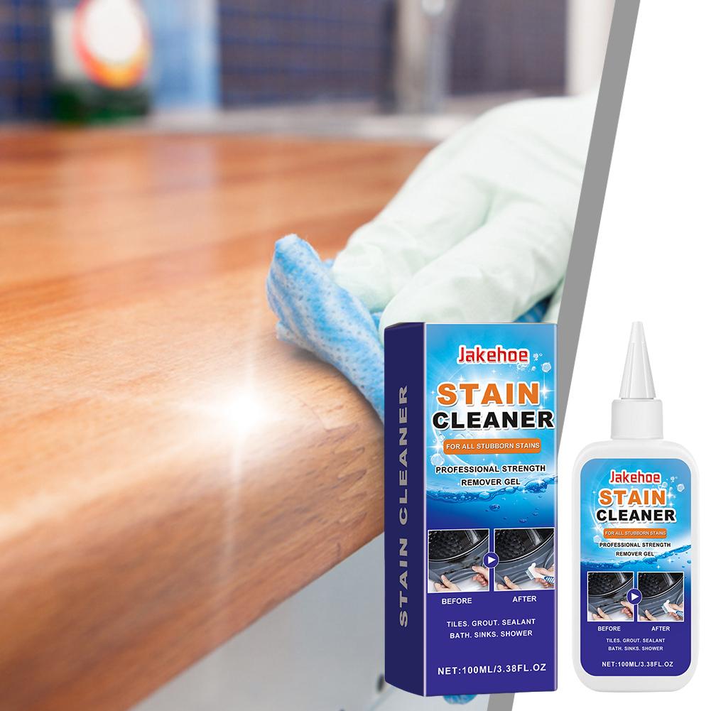 Mold Remover with Brush Quick Acting Stain Remover Gel for Bathroom Washing Machine Refrigerator Strip Kitchen Cleaner Gel