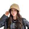 Zhao Lusi's same style autumn and winter warm plush fisherman hat, Korean version, double-sided equestrian hat, casual versatile duckbill cap