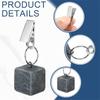 BHBL 16PCS Tablecloth Weights with Metal Clip, Cube Table Covers Pendant Stones, Marble Table Cloth Weights for Decoration