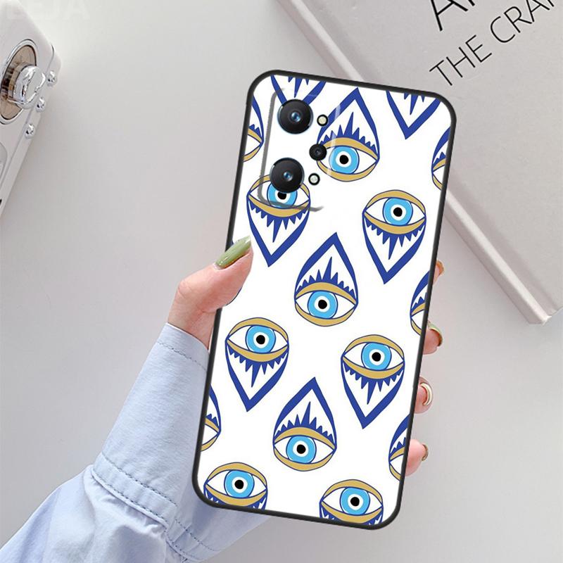 Nazar Boncuğu Evil Eye For Realme C67 C61 C75 C55 C53 C51 C21Y C25S GT 6 6T 5 GT7 Pro 10 11 12 13 14 Pro Plus Case