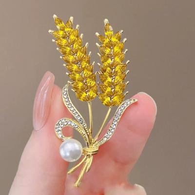 La Spilla Spiga di Grano per Donna Emana un Senso di Lusso di Alta Gamma e Design di Alta Gamma È una Spilla di Alta Gamma per Vestiti