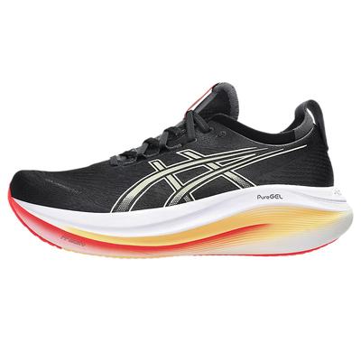 Asics Scarpe da corsa da uomo GEL NIMBUS 27 da competizione e atletica leggera, nere, 1011B958-005