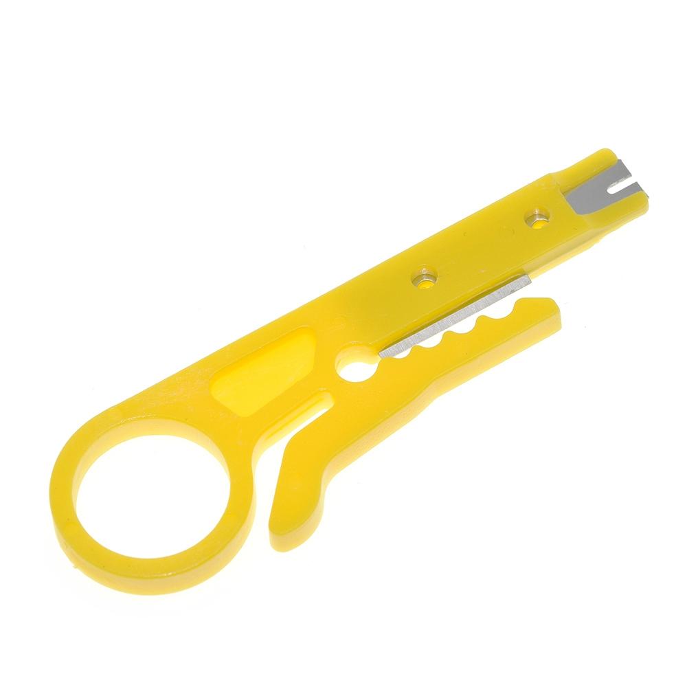 TZT Portable Wire Stripper Knife Crimper Pliers Crimping Tool Cable Stripping Wire Cutter Multi Tools Cut Line Pocket Multitool Portable Wire Stripper Knife