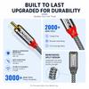 Riksoin 3.5mm to 2 RCA Audio Cable with Ferrite Core Particles AUX Splitter for Phone PC Car Stereo Amplifier SubwooferGood product