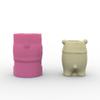 Practical Bear Flower Pots Sturdy Silicone Mold Cement Plaster Craft Supplies for Garden and Indoor Decoration