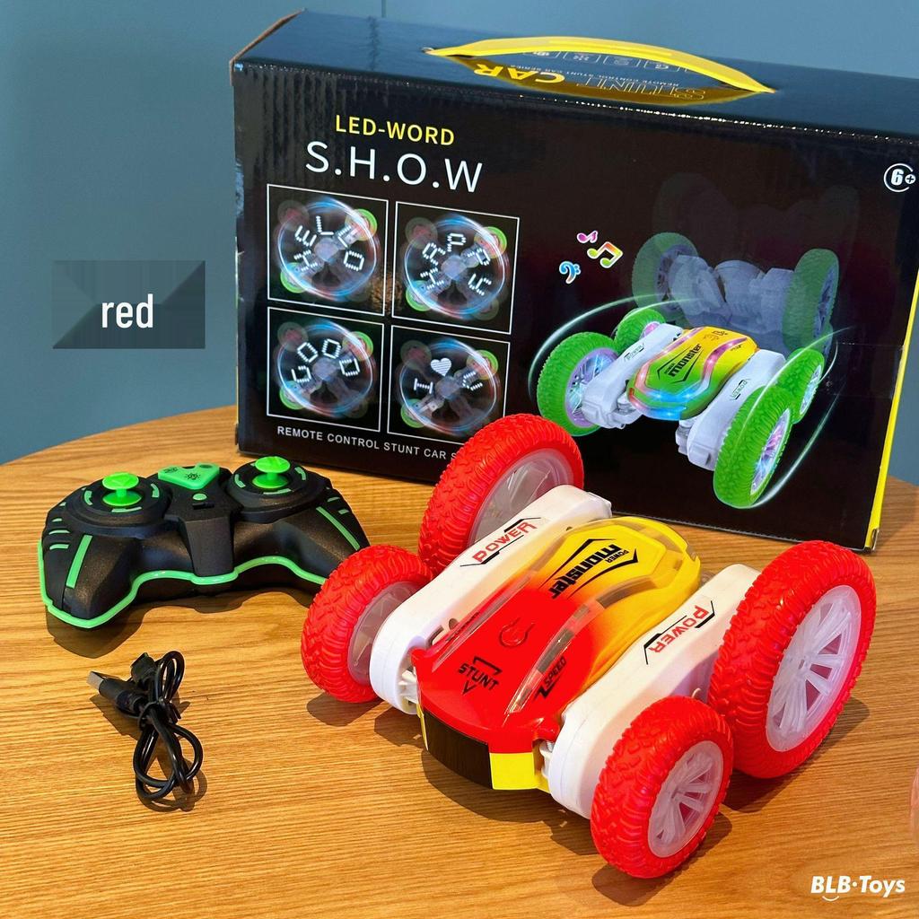 4WD Stunt Car with LED Light-Up Tires and Remote Control