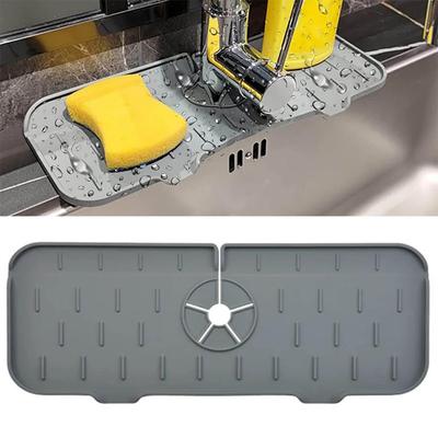 Kitchen Faucet Absorbent Mat TPR Sink Splash Guard Faucet Splash Catcher Bathroom Kitchen Countertop Protector Tools