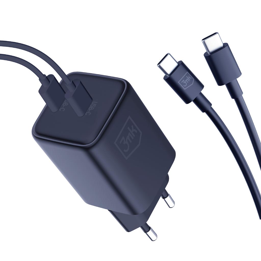 Accessories - 3Mk Hyper Charger Pd 45W+Usb Cable C To C Black