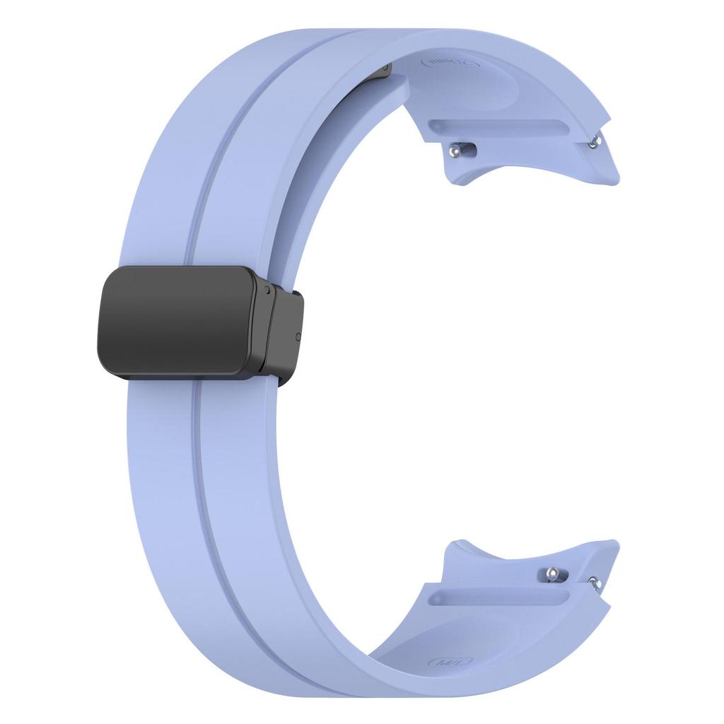 Silicone Strap with Folding Magnetic Buckle for Samsung Watch 4/5/6/Pro - In Stock
