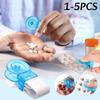 1-5pc Portable Pill Taker Medication Pack Opener No Contact Easy To Take Out Pills From Pack Reusable Travel Medicine Organizer