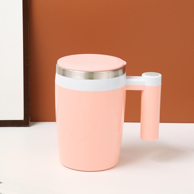 

Portable Electric Magnetic Mixing Cup - Fully Automatic Stainless Steel Coffee & Soy Milk Cup 380ml
