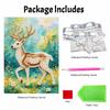DIY Pearl Art Deer Painting Kit 5D Crystal Rhinestone Embroidery for Bedroom Living Room Wall Decoration Handmade Craft