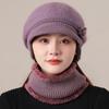 New Woman Winter Hat Ear Protection Warm Suit Plush Fur Lined Warm Hat For Female Casual Rabbit Fur Blend Knitted Cap
