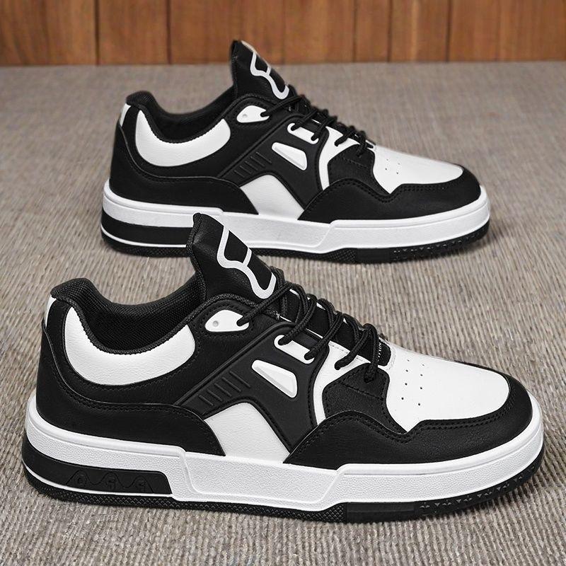 

Мужская обувь, новая весенне-летняя дышащая студенческая обувь белого цвета, модная универсальная спортивная и повседневная обувь с низким верхом, модная обувь для мужчин 39 чёрный