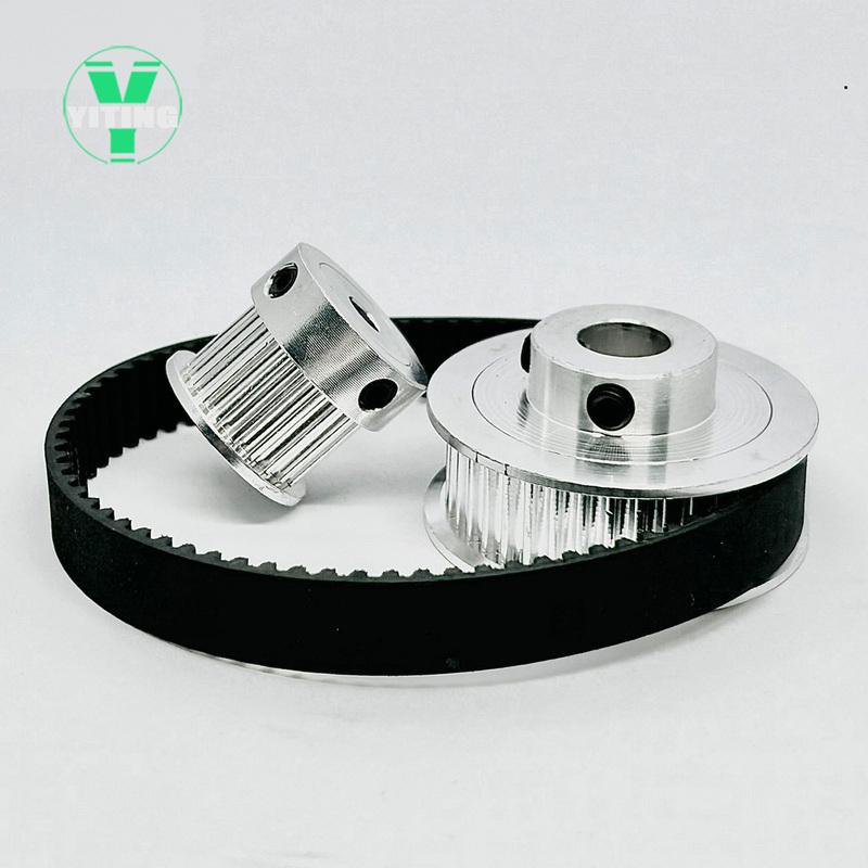 HTD3M 20T 40Teeth Timing Pulley Belt Set Belt Width 10mm Bore 4~20mm Reduction 2:1 Deceleration 3M Pulley Kit Synchronous Wheel